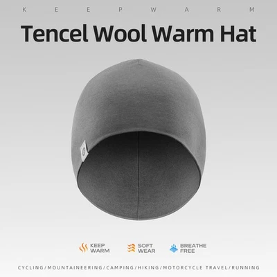 ROCKBROS Tencel 羊毛头骨帽轻便豆豆帽透气头盔衬里 — 第 1/4 张图片