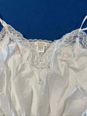 Mameluco Floral Orquídea Rosa Encaje Blanco Talla M De Colección Barbizon Tirantes Íntimo Foto 1 de 4