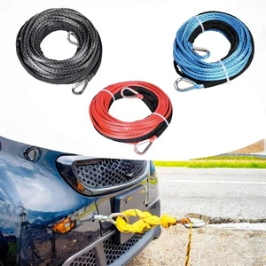 15MX6mm Synthetic Winch Rope Replacement for SUV Truck Lightweight Accessories - Picture 1 of 22