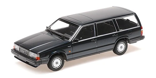 MINICHAMPS 155171771 1/18 VOLVO 740 GL BREAK 1986 Verde Scuro Metallico Vettura