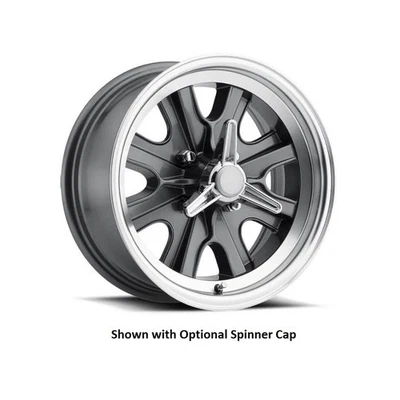 LW90-50744B Legendary Wheels HB44 - 15x7 - 4x4.5 - 4.25 BS - Charcoal/Machined - Image 1 of 4