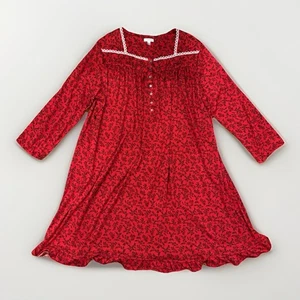 Secret Treasures Nightgown 4X (26W-28W) Black Flowers Lace Muu Muu Granny Core - Picture 1 of 5
