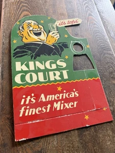 Pubblicità vintage King’s Court Mixer promozione Cartone 13” X 8,75” - Foto 1 di 4