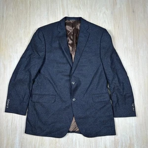 Jack Victor Notch Lapel Wool Cashmere Blend Two Button Career Blazer Jacket 44L - Picture 1 of 16