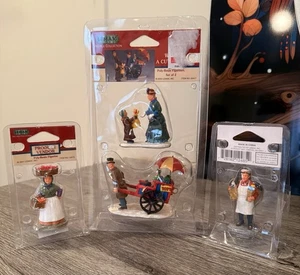 Lemax Pueblo de Navidad Estatuillas Juguete Vendedor Producir Vendedores Mujer Con Niño - Imagen 1 de 5