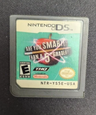 ARE YOU SMARTER THAN A 5TH GRADER NINTENDO DS GAME 3DS 2DS LITE DSI XL - Image 1 of 3