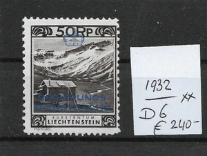 LIECHTENSTEIN @ 1932 D6 MNH @ Lie.31 - Picture 1 of 1