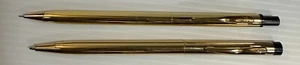 Vintage Pierre Cardin Pen and Pencil Set Black and Gold Found In Estate - Picture 1 of 7