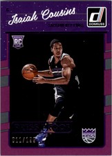 2016-17 Donruss Press Proofs Purple Basketball Card #196 Isaiah Cousins /199