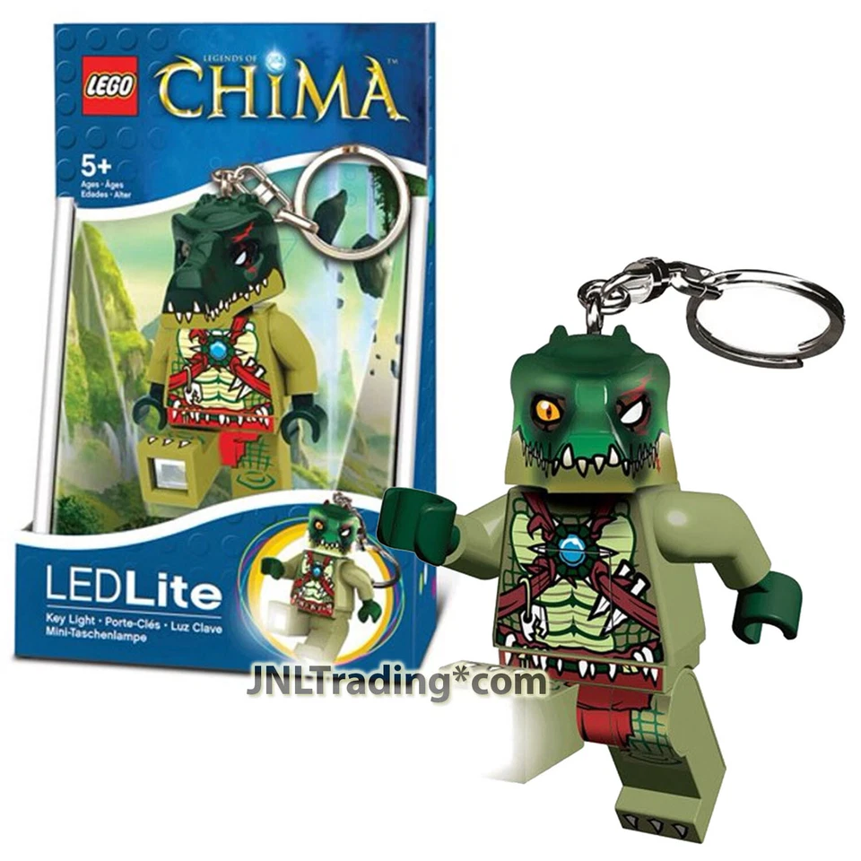 2013 LEGO LGL-KE36 Legends of Chima Crocodile CRAGGER LED Lite Key Chain Light - Image 1 of 1