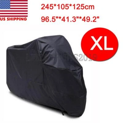 Cubierta de moto para almacenamiento exterior de invierno XL protector de lluvia para nieve Foto 1 de 4