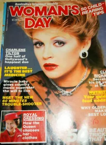 1986 Womans Day Magazine Charlene Tilton~Cliff Richard~ Bo Derek~Diana Ross - Picture 1 of 9