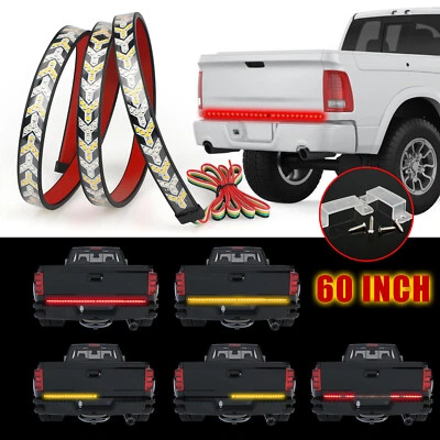 For Chevrolet Silverado 1500 60" Tailgate LED Strip Light Bar Brake Turn Signal Foto 1 de 4