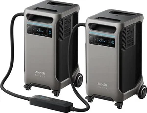 Anker SOLIX F3800 12000W Generators for Home Dual Power Hub 7680wh Power Station - Picture 1 of 6