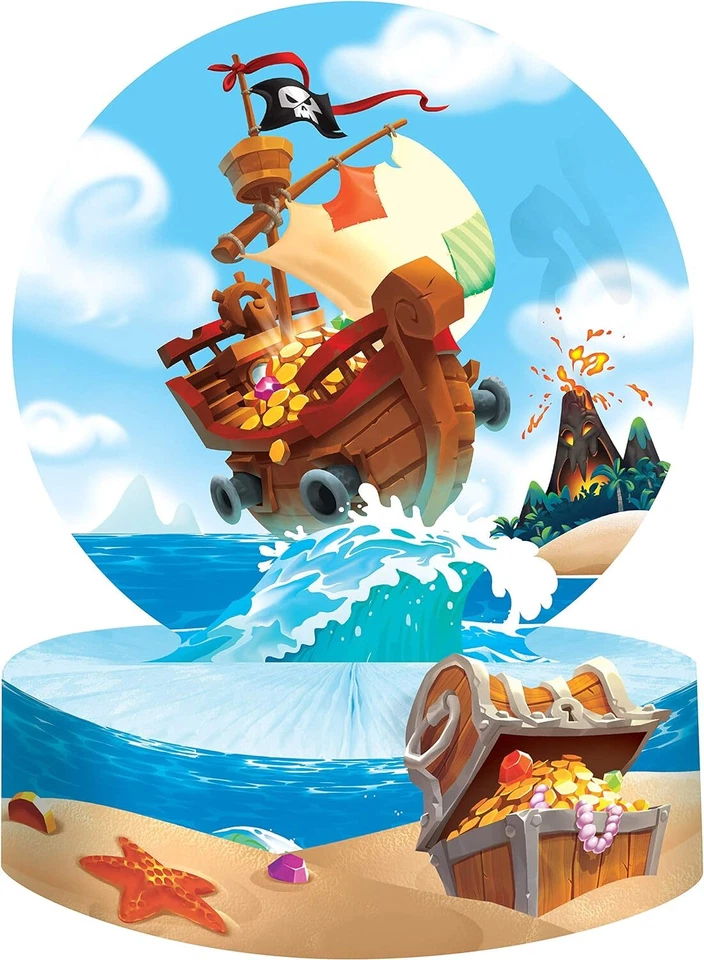 Pirate Treasure Caribbean Buccaneer Kids Birthday Party Decoration Centerpiece - Image 1 of 1