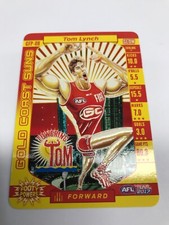 2017 AFL TEAMCOACH TRADING CARD GLOW FOOTY POWERS CARD GFP8 TOM LYNCH-GOLD COAST
