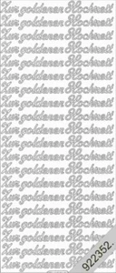 ✂ Sticker Zur goldenen Hochzeit - gold - Motivsticker - Starform - Nr.433 - Bild 1 von 5