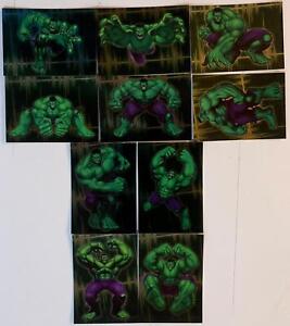 The Incredible Hulk Gamma Ray Foil Chase Card Set 10 Cards 2003 Topps