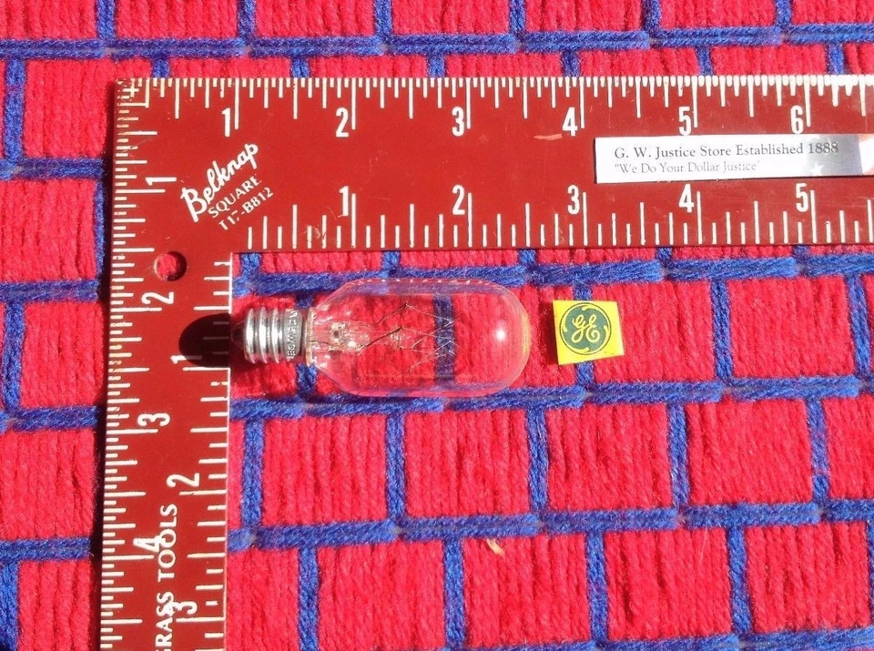 MICROWAVE LIGHT BULB 25 WATT T8 E12 25w 120v GE 25t8 /c EXTRAS ship for $0.07* - Image 1 of 3