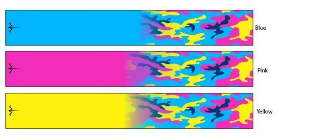 White Water Archery Neon Camo Fade Arrow Wraps 15 Pc Packs Choose Length Width