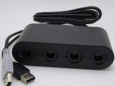 Adaptador de controle GameCube 4 portas para Nintendo GameCube para Switch e Wii U e PC - Imagem 1 de 4