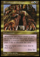Magic the Gathering MTG Breathstealer's Crypt (127) Visions   MP