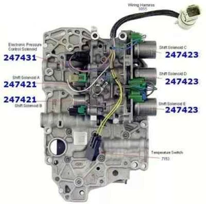 FNR5 FS5A-EL TRANSMISSION VALVE BODY And SOLENOIDS MAZDA 05UP FORD FUSION! - Picture 1 of 3