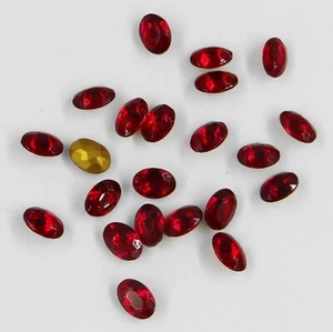 4120 7x5 S  : 20 strass Swarovski fond conique ovales 4120 7x5mm SIAM - Picture 1 of 3