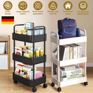 Servierwagen Rollwagen Beistellwagen Allzweckwagen,Bad Küche Regal +Rollen - Bild 1 von 22