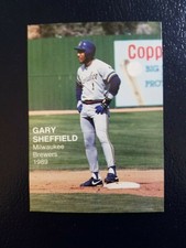 Gary Sheffield Milwaukee Brewers 1989 Rookies Superstars Two #6 Oddball