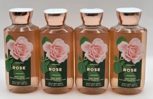 NUEVO Bath and Body Works Rose Body Wash 10 OZ Botellas Juego de 4 - Imagen 1 de 3