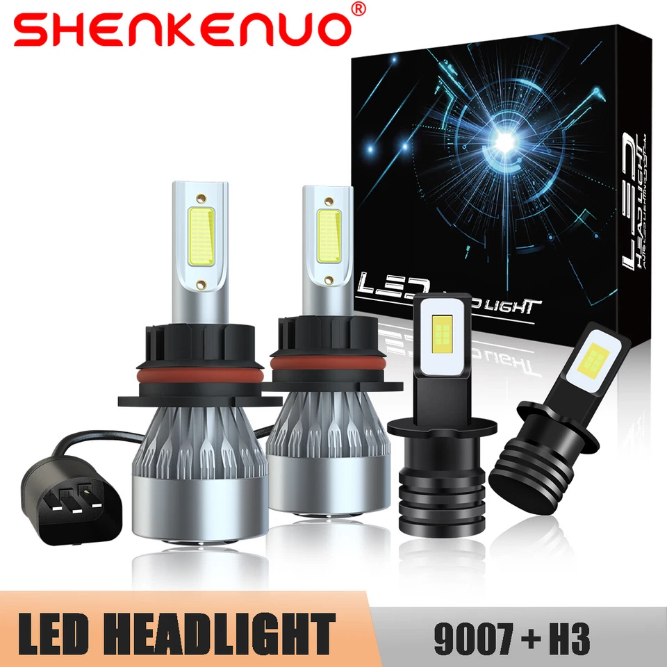 9007+H3 para Eagle Vision 1993-1997 LED Faros Antiniebla Kit combinado 6000K Foto 1 de 4