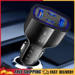 4-in-1-Auto-Netzteil PD 20 W, 2 USB + 2 PD-Ladebuchse, 12–30 V, für iPhone Xiaom - Zdjęcie 1 z 18