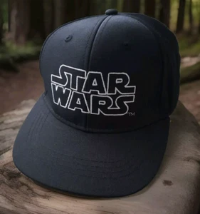 Star Wars Baseball Black Hat Cap Adult Lucas Films Snapback Embroidered - Picture 1 of 7