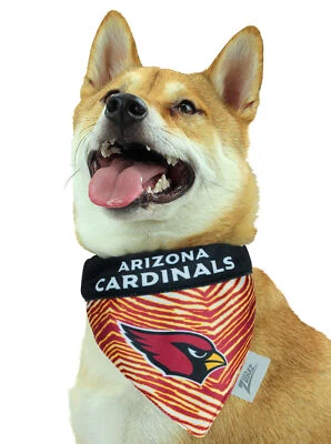 Zubaz X Pets First NFL Arizona Cardinals Reversible Bandana For Dogs & Cats