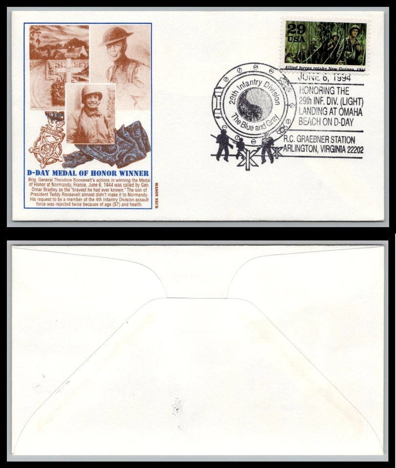 US FDC # 2838a 29c 1944 Road to victory Neck   1994, 9p4393 - Image 1 of 1