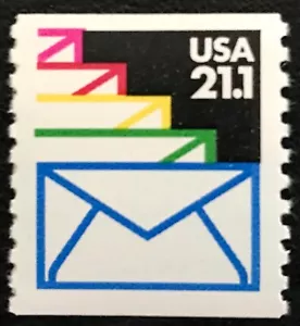 1985 Scott #2150, 21.1¢, SEALED ENVELOPES - Coil Single - Mint NH - - Picture 1 of 1