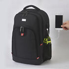Men Boys Laptop Backpack USB Waterproof Large Rucksack Travel School Bag UK FAST