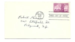 WG 1027 New York City Centennial uncachet addressed FDC - Picture 1 of 1