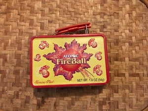 1990s Atomic Fireball Collectible Miniature Tin Metal Lunchbox Empty Movie Prop - Picture 1 of 5
