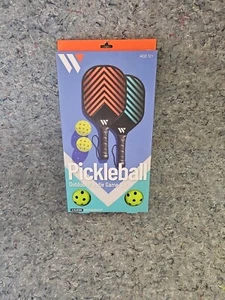 Wildside Pickleball Outdoor Paddle Game Set 2 Paddles/2 Balls NIB - Picture 1 of 2