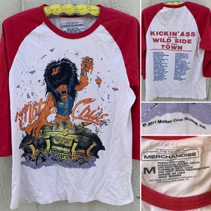 Motley Crew Kickin Ass on the Wild Side of Your Town raglan tee t-shirt c 2011 M - Picture 1 of 12