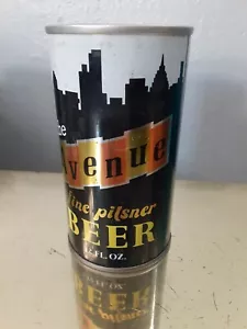 LATA DE CERVEZA AVENUE con CITY SKYLINE August Schell Nueva Ulm MINNESOTA Años 70 - Imagen 1 de 10