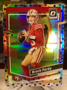 2023 Panini Donruss Optic Brock Purdy RARE Blue Stars Prizm Holo SSP ⭐️ MINT - Picture 1 of 2