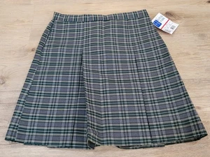 Royal Park Uniform Pleat Plaid Skirt Tartan Waist 8 Half 28x19 NWT Vintage 1998 - Picture 1 of 6