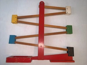 Large VTG PAX Nr. 580 Rolling Marble Machine. Zigzag Maze Run Bell Toy RARE - Picture 1 of 7