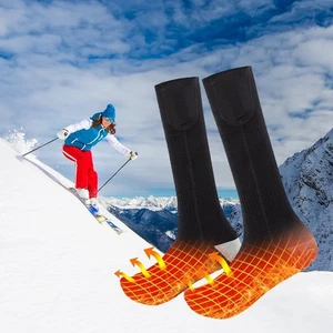 Winter Electric Heated Socks Rechargeable Battery Warm Socks Foot Warmer NEW - Picture 1 of 11