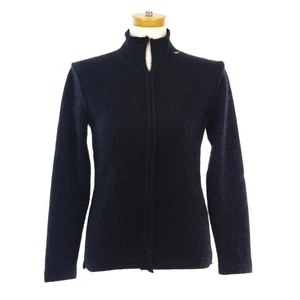 LKNW ISSEY MIYAKE schwarzer Damen Officer Cut Pullover Wolle Angora M JAPAN - Bild 1 von 3