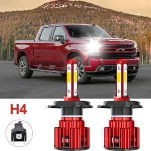 Combo kit de faros LED bombillas haz alto bajo para Chevy Silverado 1500 2007-2015 - Imagen 1 de 13
