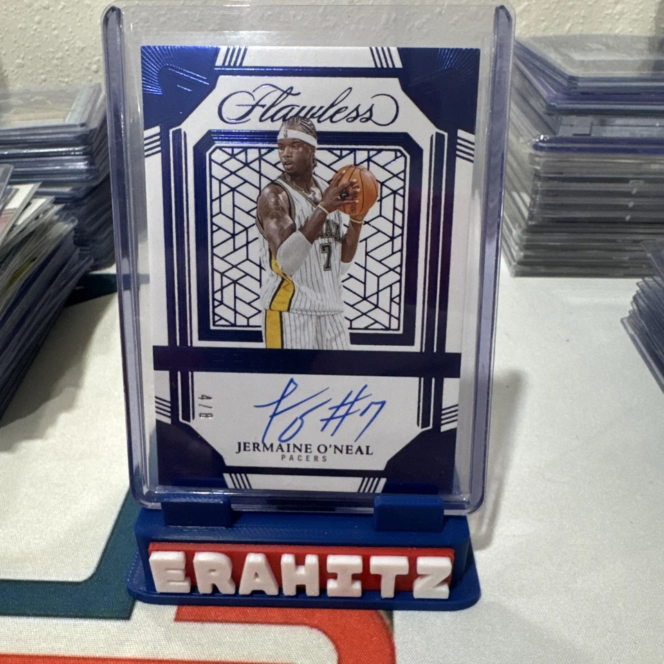 2024-25 Panini Flawless - Legendary Scripts Jermaine O'Neal #LS-JON Blue /8 (AU) - Image 1 of 3
